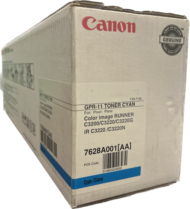 Genuine Canon Cyan Toner Cartridge | 7628A001 | GPR-11C