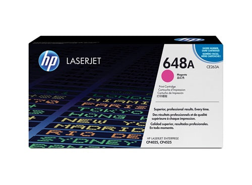 Genuine HP Magenta Print Cartridge |  CE263A  | HP Laserjet Enterprise | CP4025, CP4525