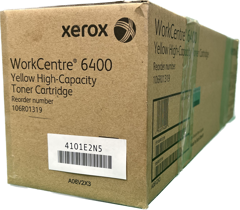 Genuine Xerox Yellow High Capacity Toner Cartridge | OEM 106R01319 | A06V2X3  | Xerox WorkCentre 6400