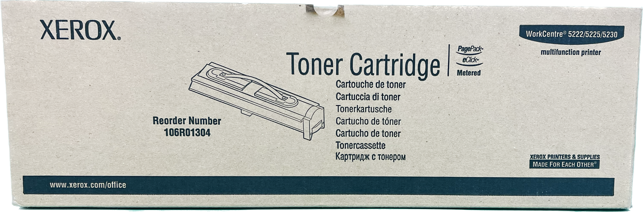 Genuine Xerox Black Toner Cartridge | OEM 106R01304 | CT201122 | WorkCentre 5222/5225/5230