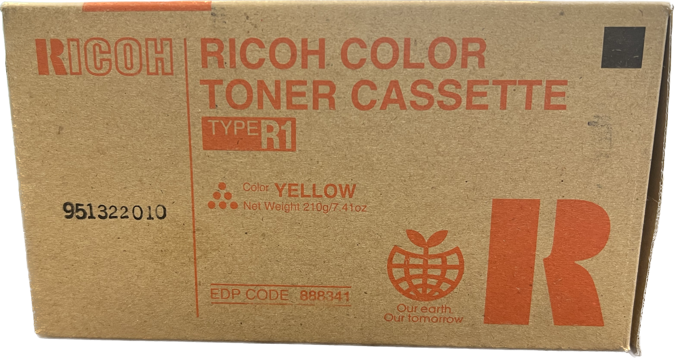 Genuine Ricoh Yellow Toner Cartridge | 888341 | Type R1
