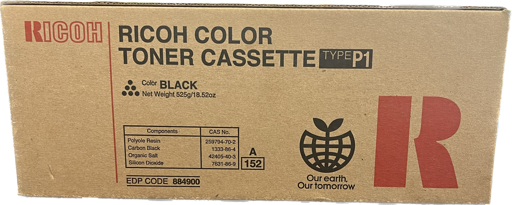 Genuine Ricoh Black Toner Cartridge | 884900 | Type P1