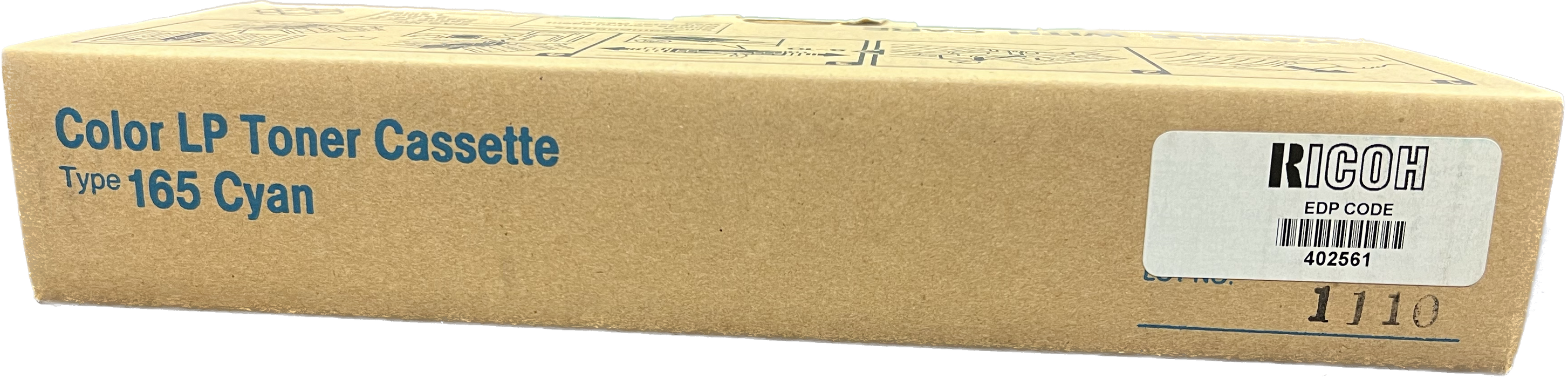 Genuine Ricoh Cyan Toner Cartridge | 402561 | Type 165