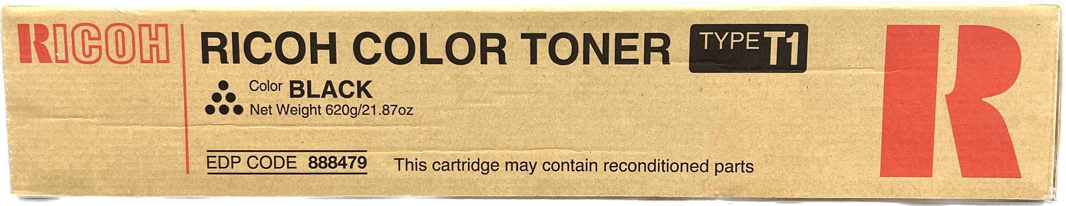 Genuine Ricoh Black Color Toner | 888479 | Type T1