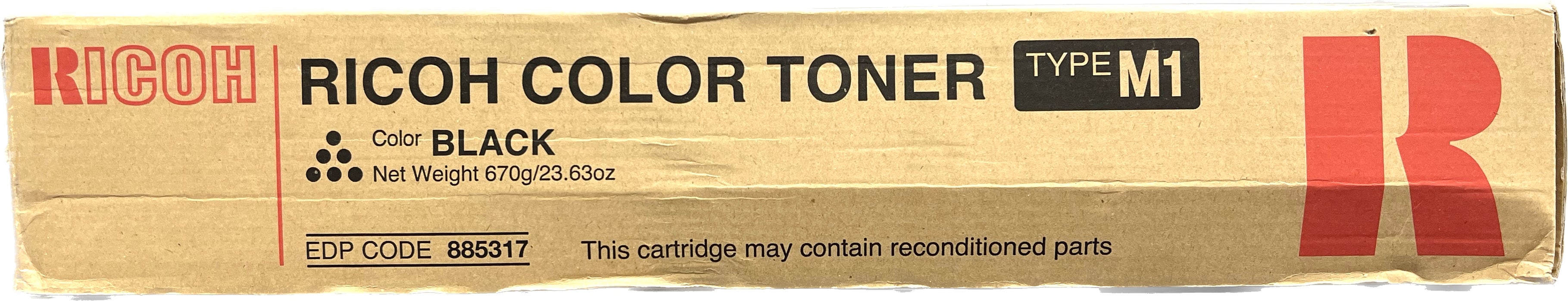Genuine Ricoh Black Color Toner | 885317 | Type M1