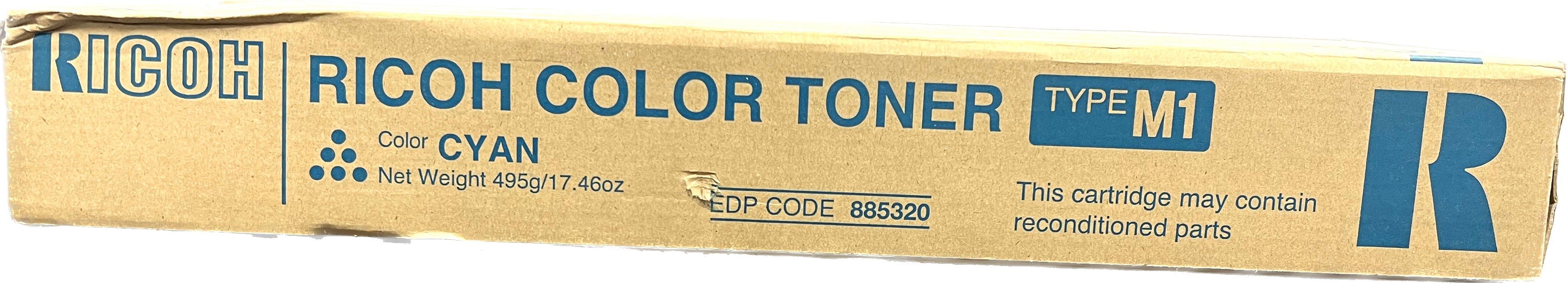 Genuine Ricoh Cyan Color Toner | 885320 | Type M1
