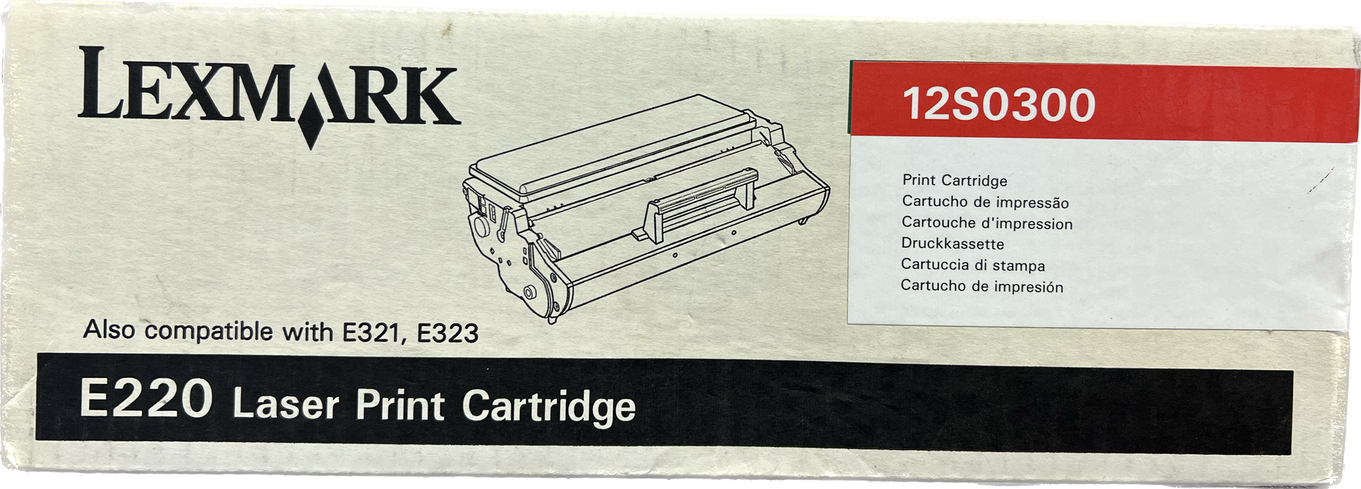 Genuine Lexmark Black Laser Print Cartridge | 12S0300 | E220