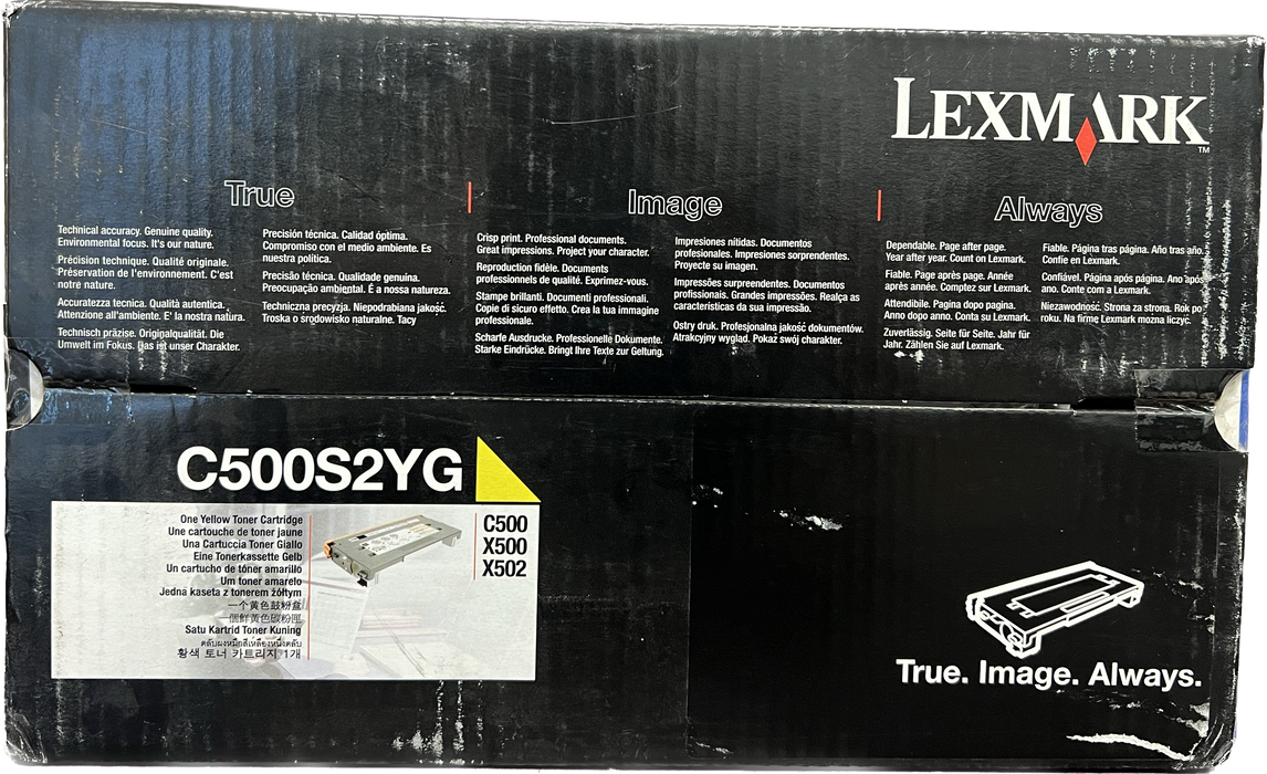 Genuine Lexmark Yellow Toner Cartridge | C500S2YG | C500, X500, X502