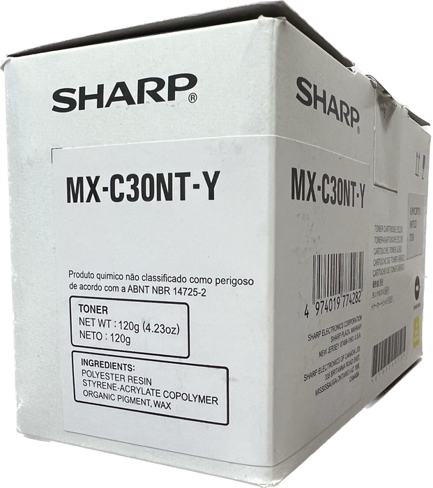 Genuine Sharp Yellow Toner Cartridge | MX-C30NT-Y