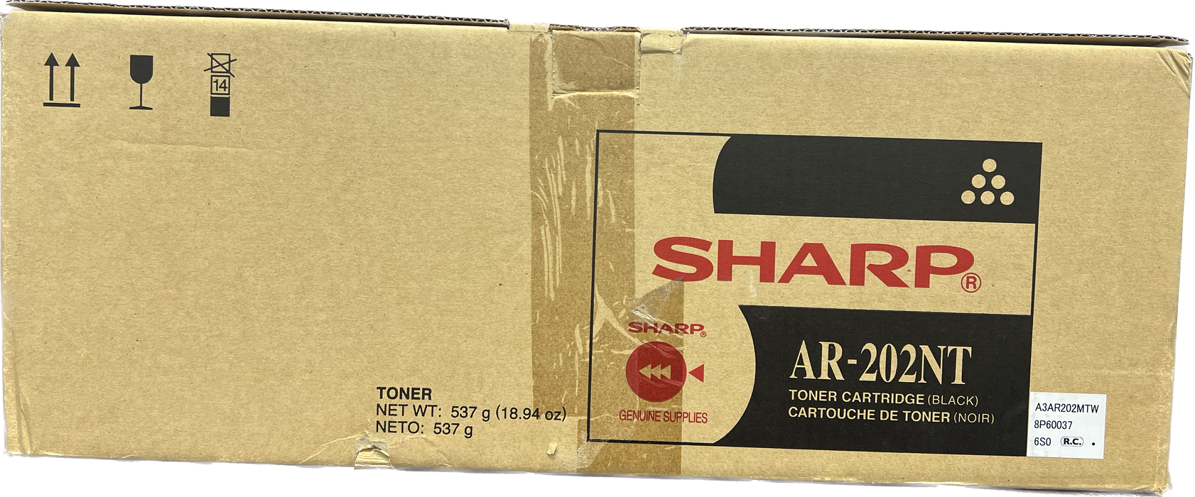 Genuine Sharp Black Toner Cartridge | AR-202NT