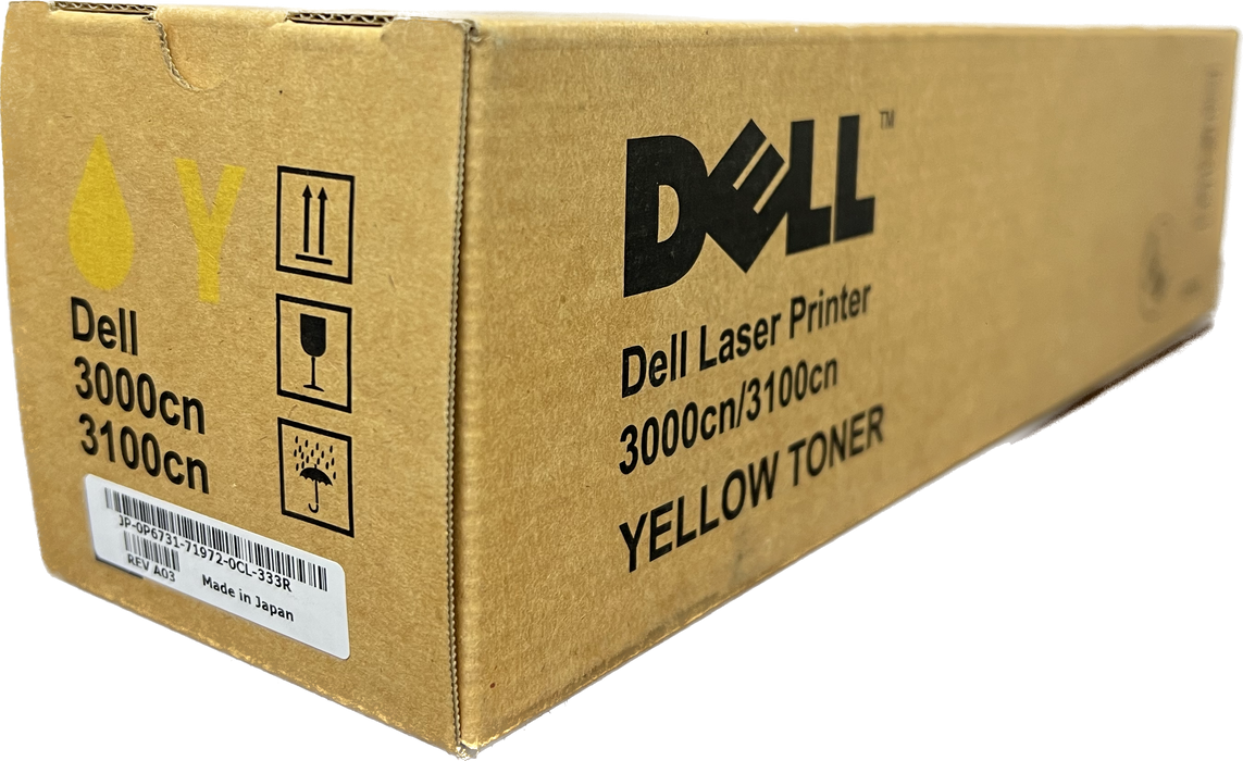 Genuine Dell Yellow Laser Toner Cartridge | 3000CN/3100CN