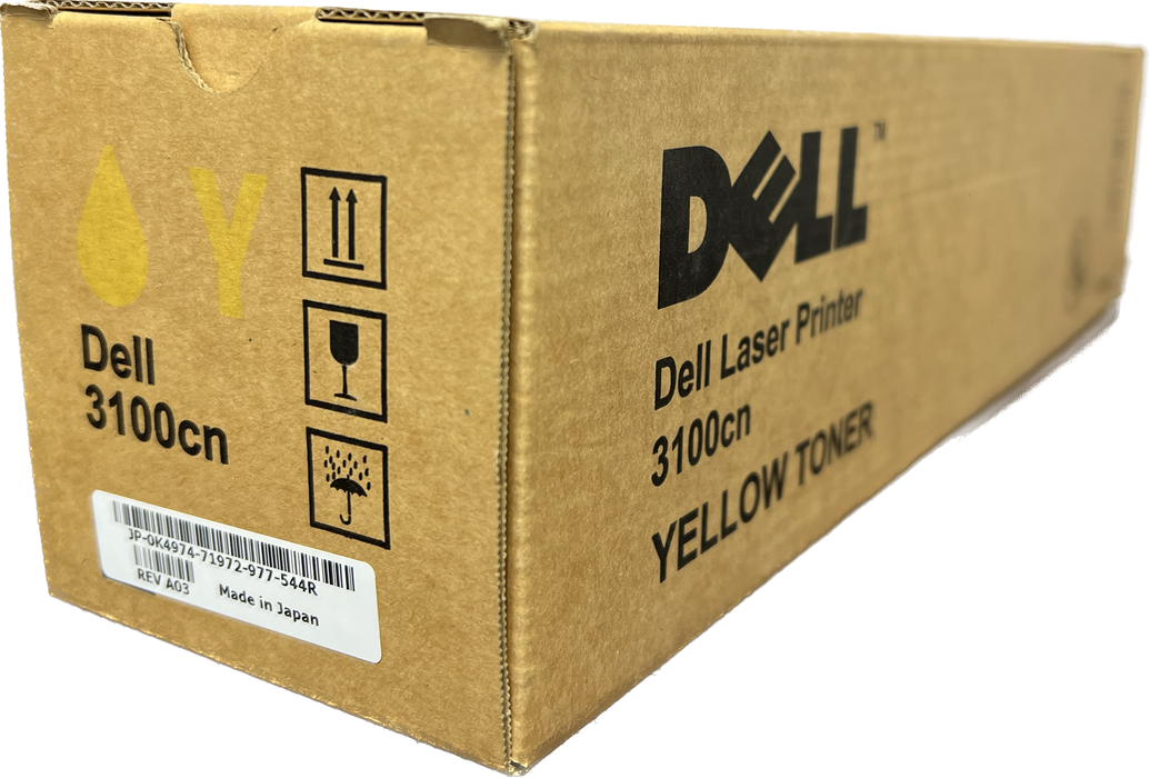 Genuine Dell Yellow Laser Toner Cartridge | 3100CN