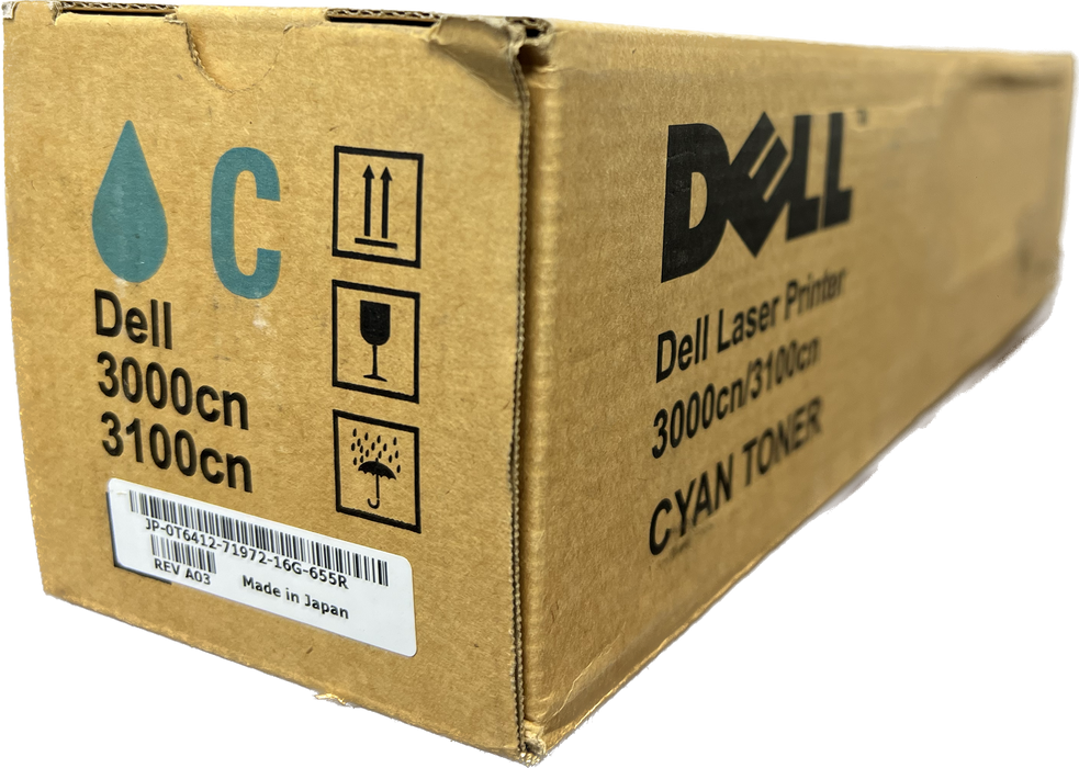 Genuine Dell Cyan Laser Toner Cartridge | 3000CN/3100CN