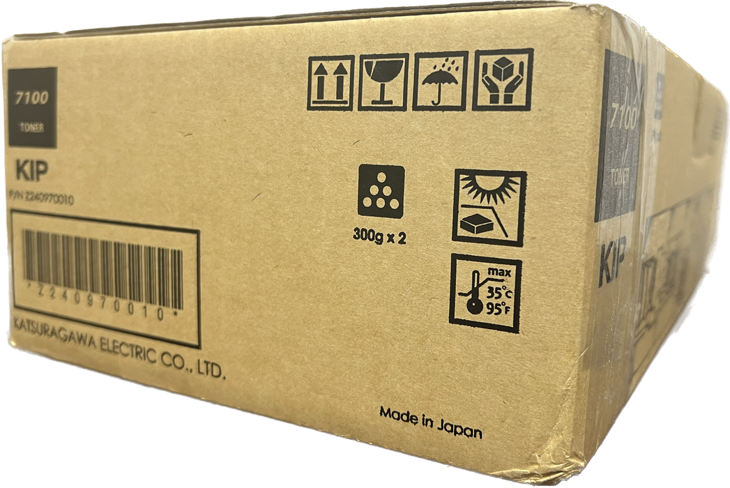 Genuine KIP Black Toner Cartridge (2 box) | SUP7100-103 | 7100