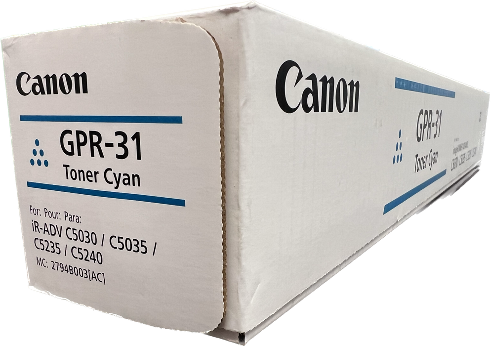 Genuine Canon Cyan Toner Cartridge | 2794B003 | GPR-31C