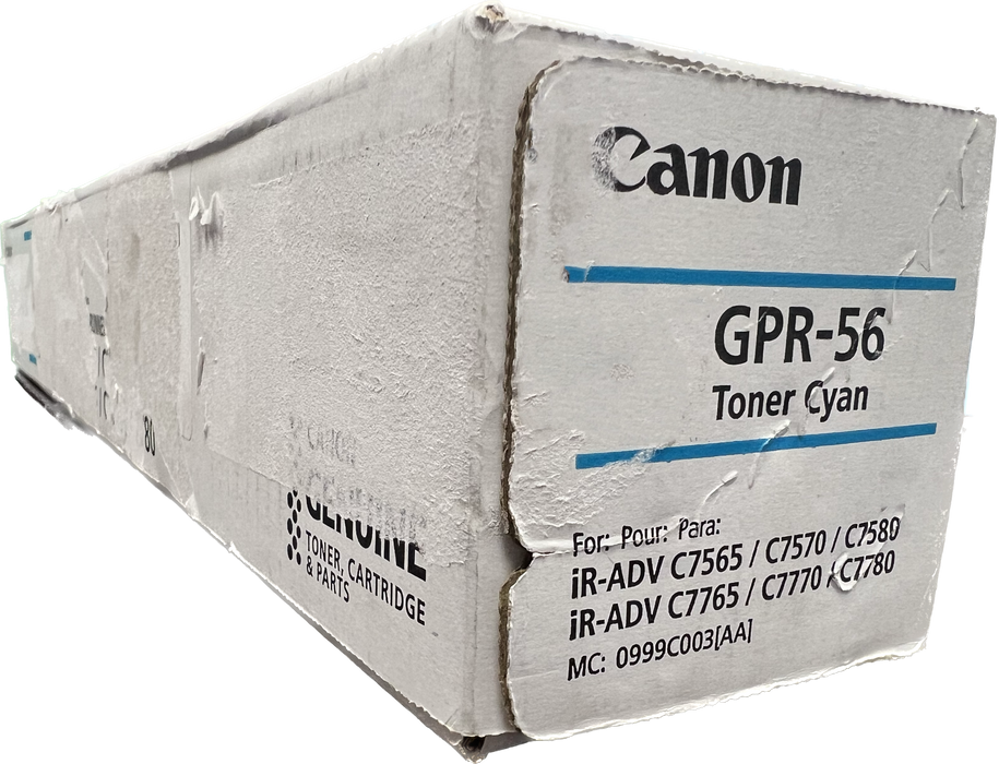 Genuine Canon Cyan Toner Cartridge | 0999C003 | GPR-56C