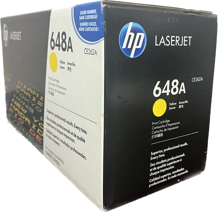 Genuine HP Yellow Print Cartridge |  CE262A  | HP Laserjet Enterprise | CP4025, CP4525