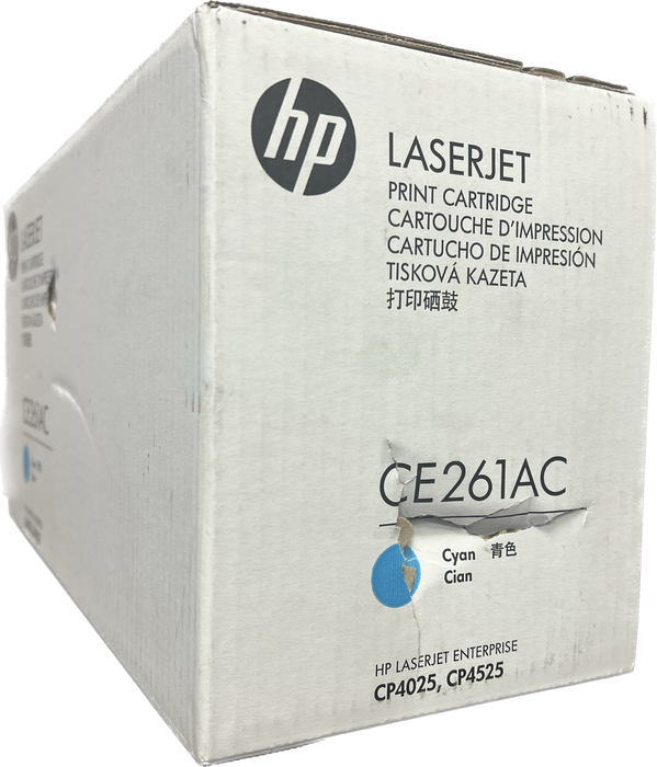 Genuine HP Cyan Print Cartridge |  CE261AC  | HP Laserjet Enterprise | CP4025, CP4525