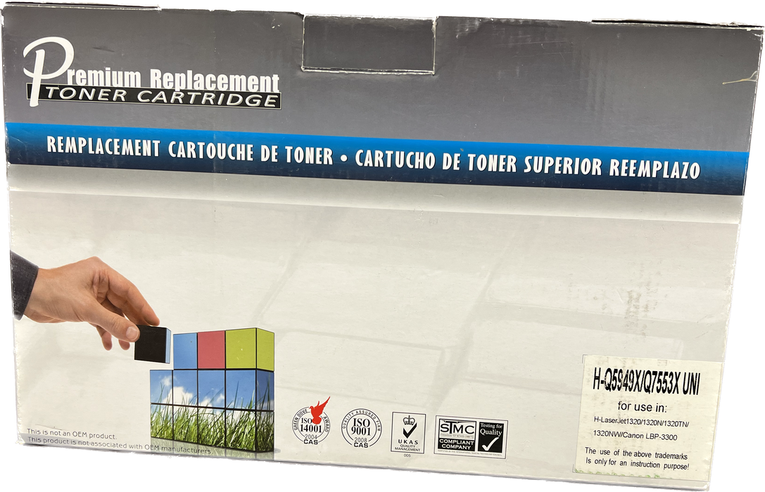 HP Compatible Black Toner Cartridge | H-Q5949X/Q7553X