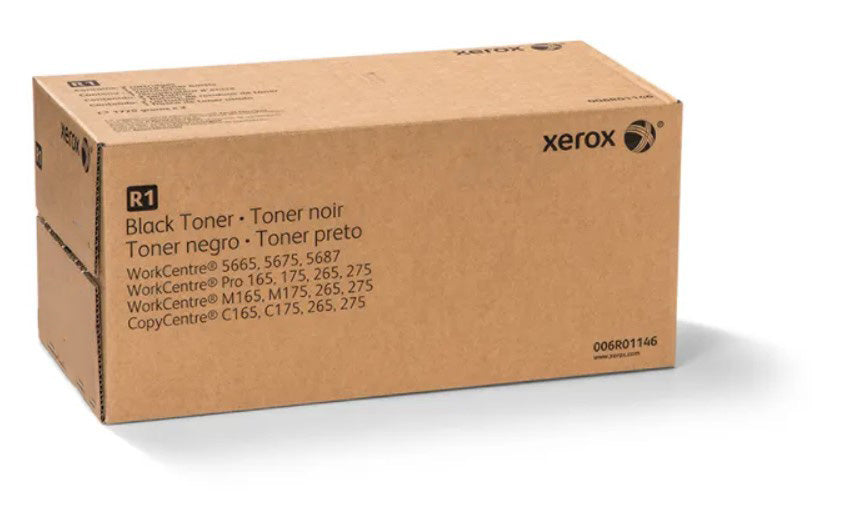 Genuine Xerox Black Toner Cartridge Box of 2 including Waste Toner Bottle | OEM 006R01146