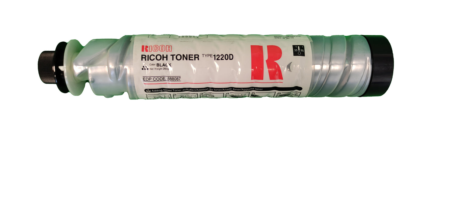 Genuine Ricoh Black Toner Cartridge | 888087 | Type 1220D
