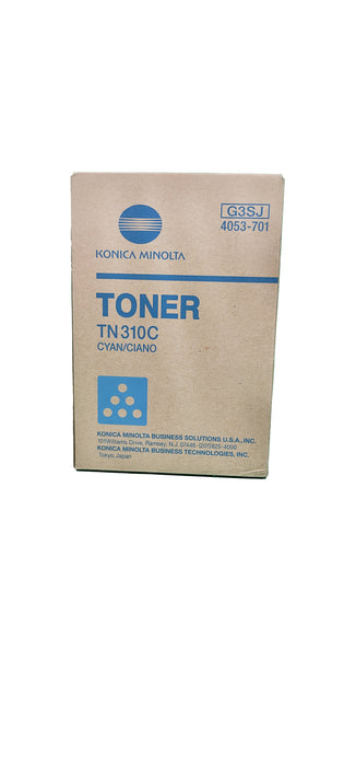 Genuine Konica Minolta Cyan Toner Cartridge | 4053-701 | TN-310C | Bizhub C350, C351, C450