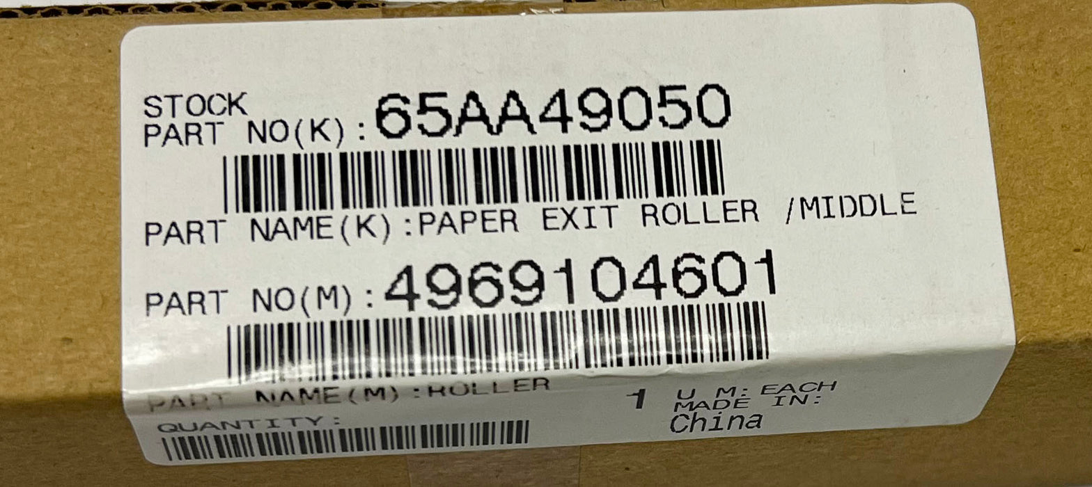 Konica Minolta Paper Exit Roller Middle | 65AA49050