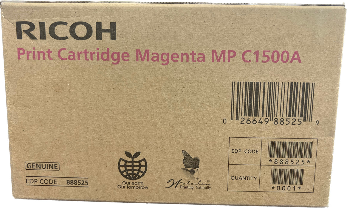 Genuine Ricoh Magenta Toner Cartridge | 888525 | MP C1500A