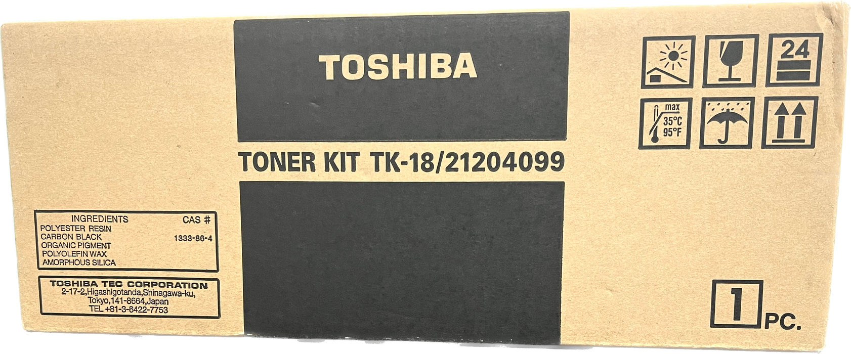 Genuine Toshiba Black Toner | 21204099 | TK-18