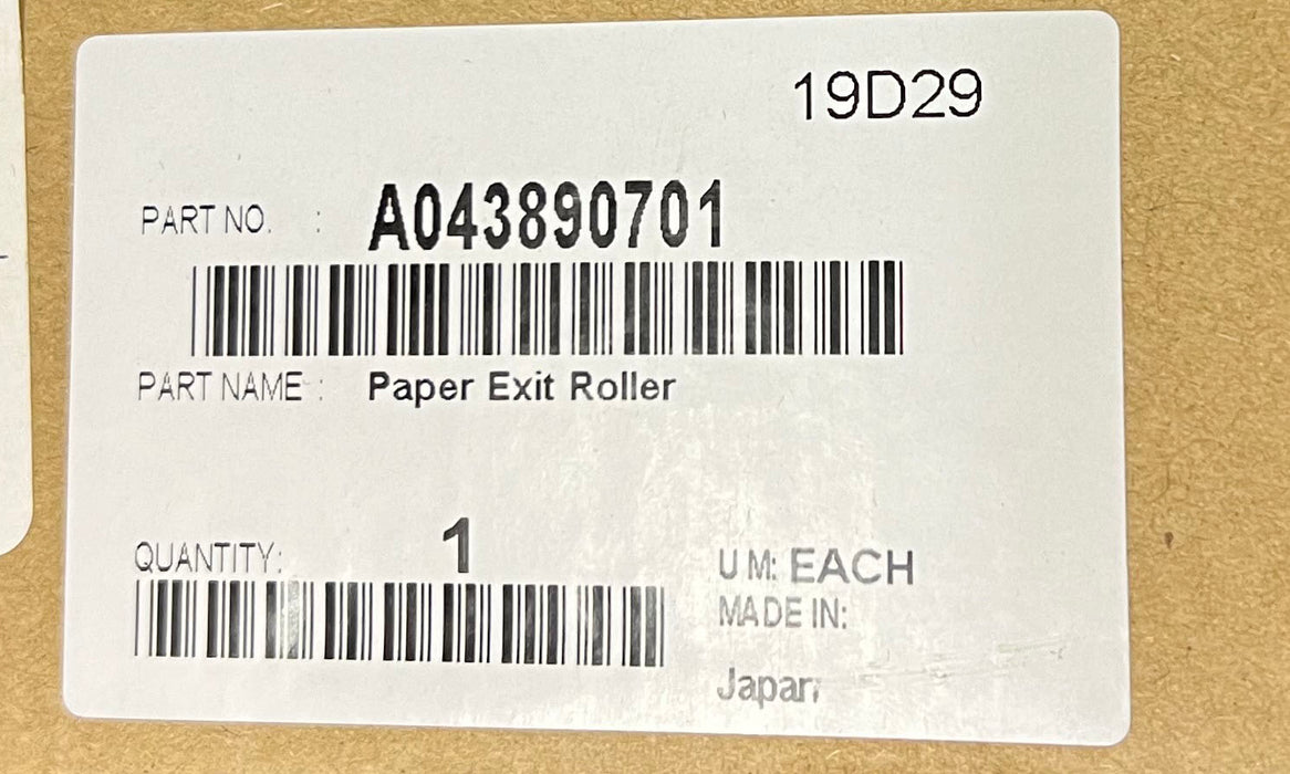 Konica Minolta Paper Exit Roller | A043890700 | A043890701