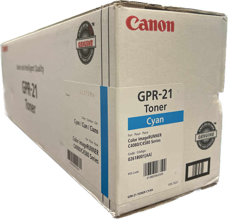 Genuine Canon Cyan Toner Cartridge | 0261B001 | GPR-21C