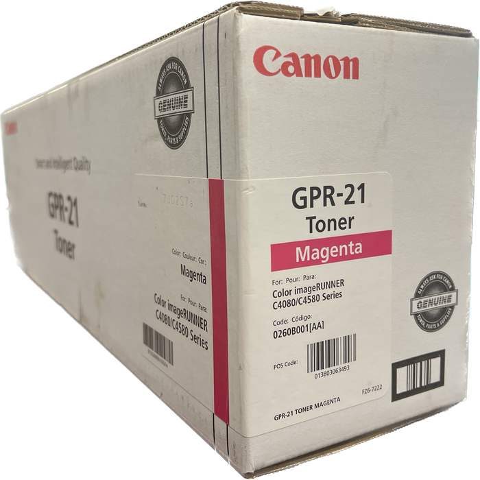 Genuine Canon Magenta Toner Cartridge | 0260B001 | GPR-21M