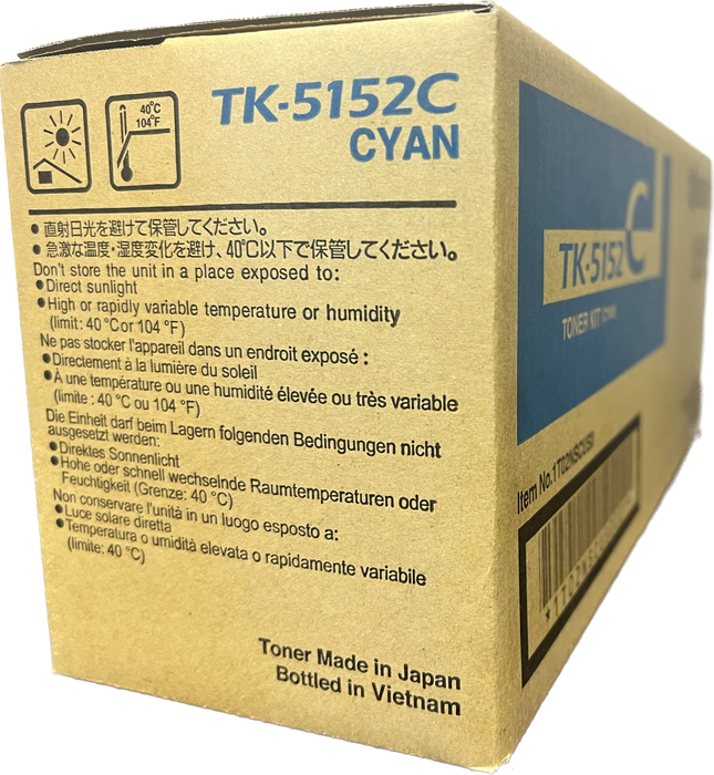 Genuine Kyocera ECOSYS Cyan Toner Cartridge | 1T02NSCUS0 | TK-5152C