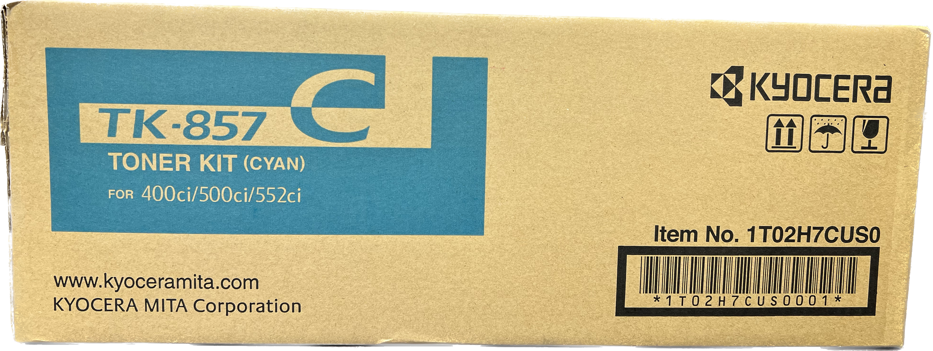 Genuine Kyocera Cyan Toner Cartridge | 1T02H7CUS0 | TK-857C