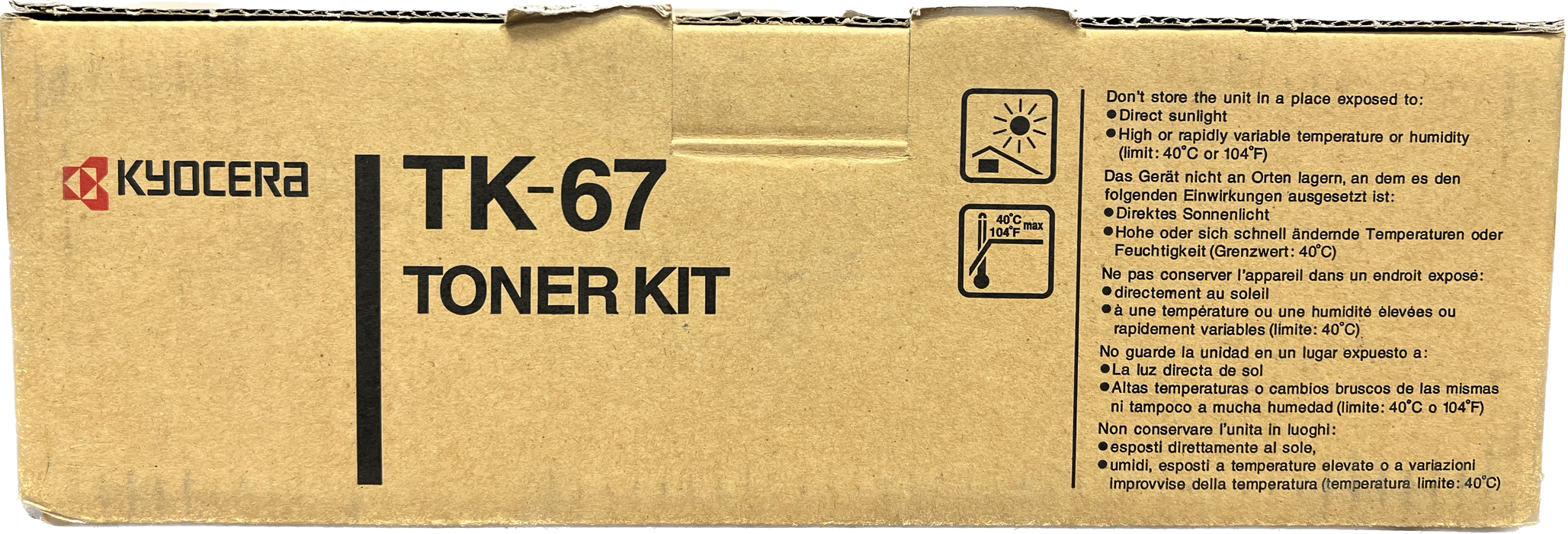 Genuine Kyocera Black Toner Cartridge | 370QD0KM0 | TK-67