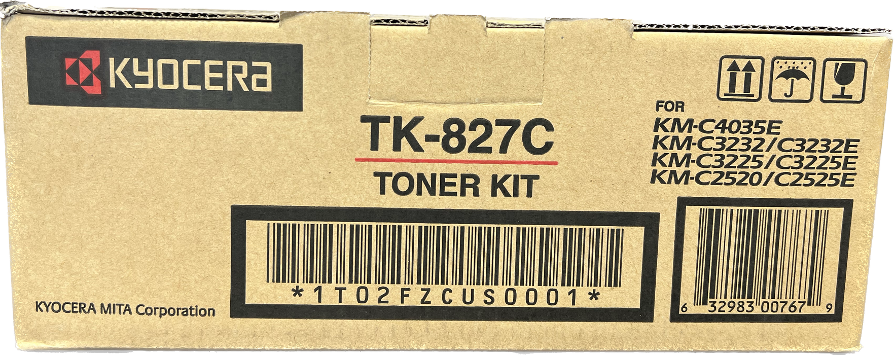 Genuine Kyocera Cyan Toner Cartridge | 1T02FZCUS0 | TK-827C