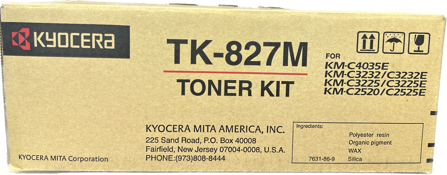 Genuine Kyocera Magenta Toner Cartridge | 1T02FZBUS0 | TK-827M