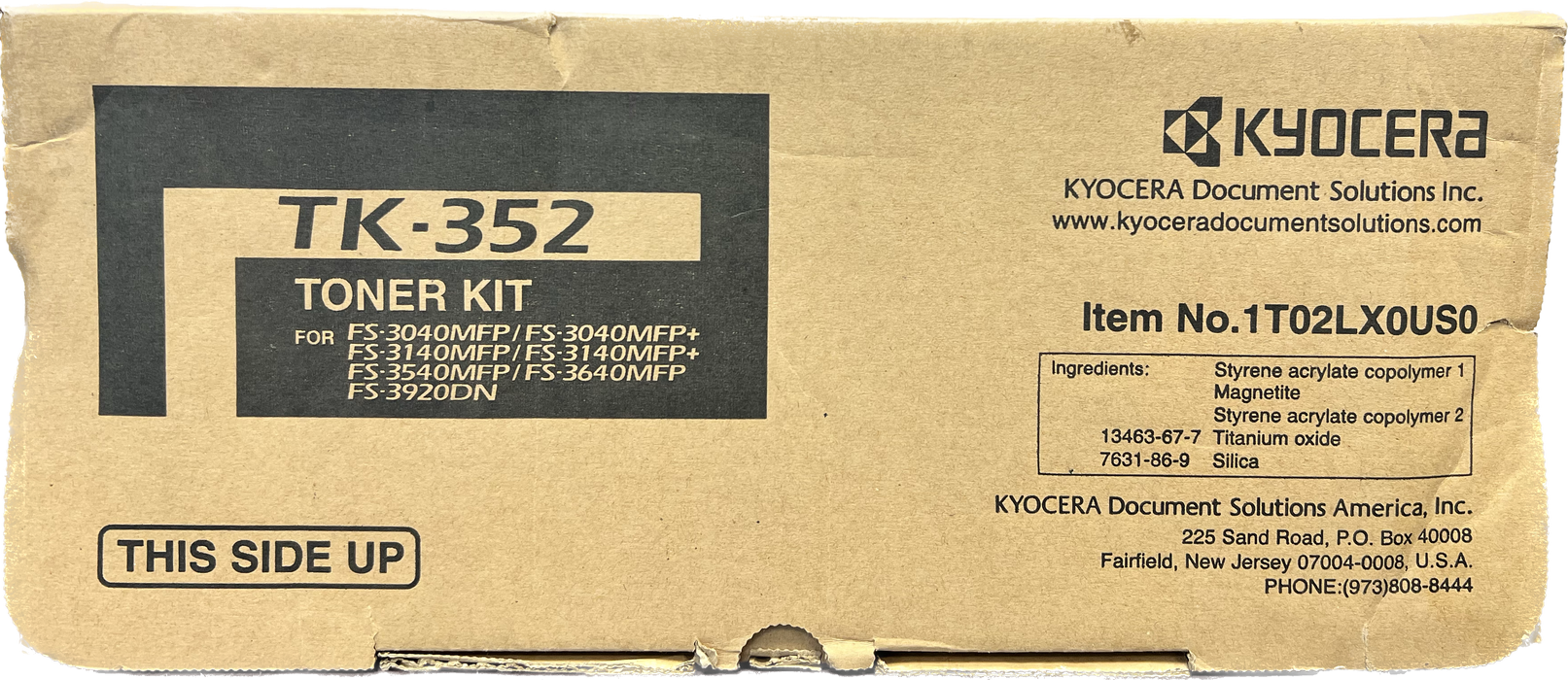 Genuine Kyocera Black Toner Cartridge | 1T02LX0US0 | TK-352