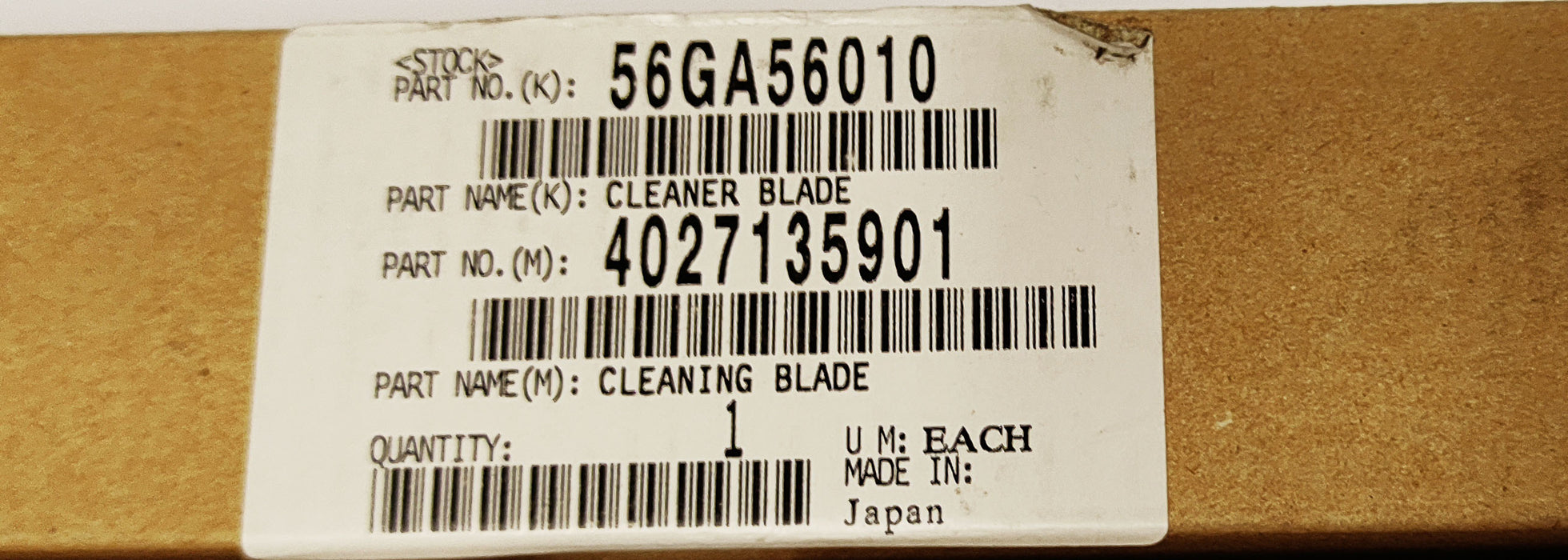 Konica Minolta Cleaner Blade | 56GA56010