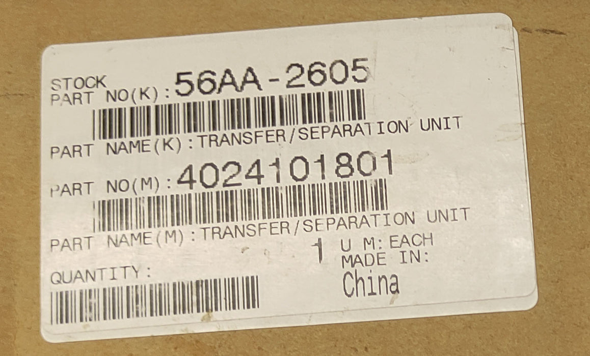 Konica Minolta Transfer Separation Corona Unit Assembly | 56AA2605