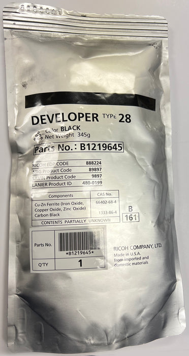 Genuine Ricoh Black Developer | B121-9645
