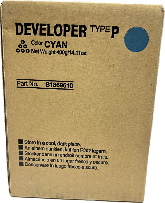 Genuine Ricoh Type P Developer Cyan | B186-9610