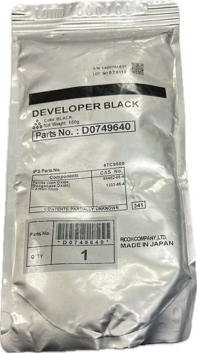 Genuine Ricoh Black Developer | D074-9640