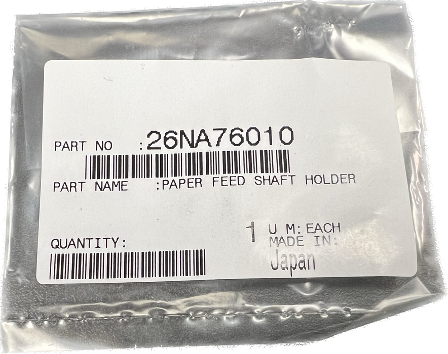 Konica Minolta Paper Feed Shaft Holder | 26NA76010