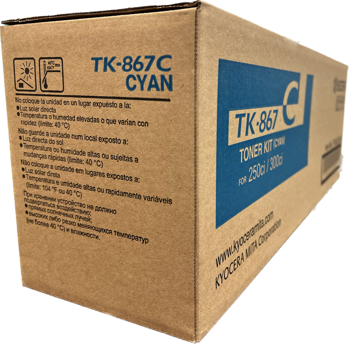 Genuine Kyocera Cyan Toner Cartridge | 1T02JZCUS0 | TK-867C
