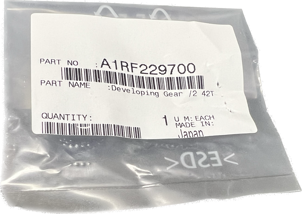 Konica Minolta Developing Gear /2 42T | A1RF229700