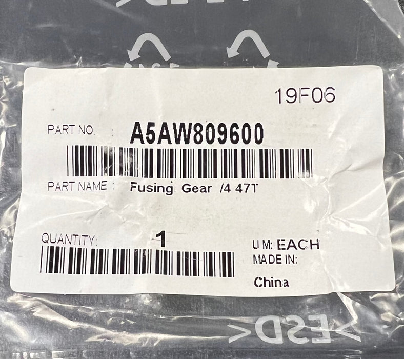Konica Minolta Fusing Gear /4 47T | A5AW809600