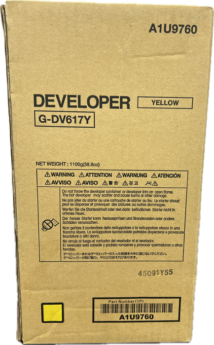 Konica Minolta Yellow Developer | G-DV617Y