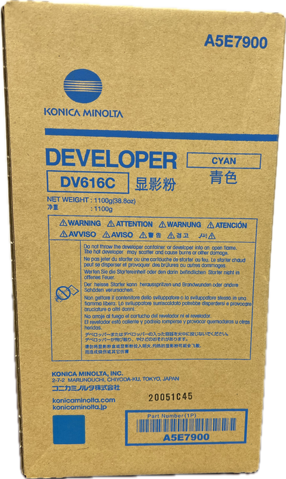 Konica Minolta Cyan Developer | DV616C (A5E7900)