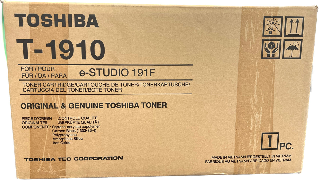 Genuine Toshiba Black Toner Cartridge | T-1910